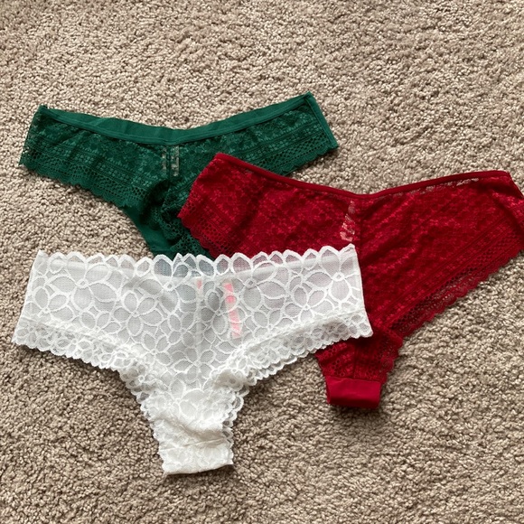 Victoria's Secret Other - Victoria's Secret Pink Panty Bundle Lot Women's Size Large New Thong Cheeky